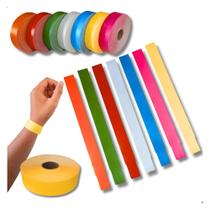 10 Rolos Pulseira De Identificação Hospitalar E Evento Color- 1000 Pulseiras