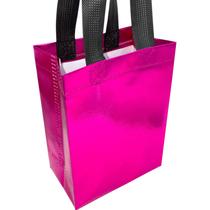 10 Sacola Metalizada Luxo Bolsa Ecobag TNT para Brinde Presente Loja Reforçada
