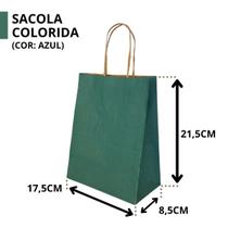 10 Sacola Papel Kraft Presente Dia Dos Pais M 17,5X8,5X21,5