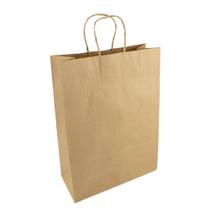 10 Sacolas de Papel Kraft com Alça Torcida