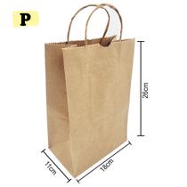 10 Sacolas de Papel Kraft Pardo Delivery C/ Alça (com TAG de agradecimento) Escolha o Tamanho 10 Sacolas de Papel Kraft Pardo Delivery C/ Alça (com TAG de agradecimento) Escolha o Tamanho