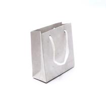 10 Sacolas De Papel para Presente 10x10x4cm Alça De Cordão