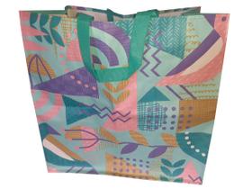 10 Sacolas Gigante Ráfia Ecobag Retornável 44x45x29cm B4u