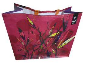 10 Sacolas Ráfia Retornável Grande 39x44x22cm Cores Nat. B4u