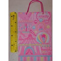 10 Sacolas Tematicas Lembrancinha Festa Circo Rosa