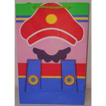 10 Sacolas Temáticas Lembrancinha Festa Mario.