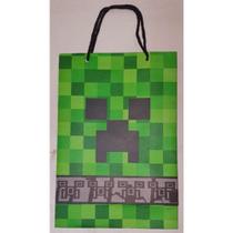 10 Sacolas Temáticas Lembrancinha Festa Minecraft Sacolinhas