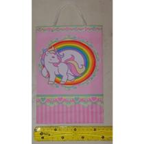 10 Sacolas Tematicas Lembrancinha Festa Unicórnio Rosa