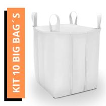 10 Sacos Big Bag Ráfia 1000kg 1m Ensacar Reciclagem, Entulho, Poda, Jardinagem e Construção ideal para grandes volumes de resíduos 10 Sacos Big Bag Ráfia 1000kg 1m Ensacar Reciclagem, Entulho, Poda, Jardinagem e Construção ideal para grandes volumes de resíduos