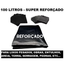 10 SACOS de LIXO 100L Super Reforçado Para Entulhos, Construções, Areia, similares 10 SACOS de LIXO 100L Super Reforçado Para Entulhos, Construções, Areia, similares