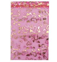 10 Saquinhos de organza Rosa C/ Coração 11x17 lembrancias