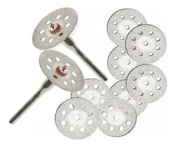 10 Serra Discos 22mm Diamantados Corte Micro Retífica Dremel 10 Serra Discos 22mm Diamantados Corte Micro Retífica Dremel