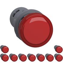 10 Sinaleiro 22mm Led Vermelho 24v - Xa2evb4lc Schneider