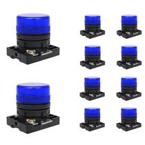 10 Sinaleiro LED Steck Luminoso Azul SLLSL4 Max Botton