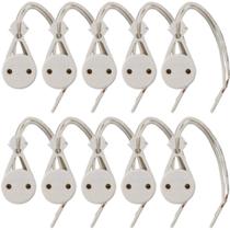 10 Soquete G13 Tomadinha com Encaixe para Eletrocalha Fio 125mm