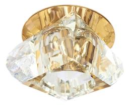 10 Spot Cristal Base Dourada Embutido Transparente Bet11 10 Spot Cristal Base Dourada Embutido Transparente Bet11