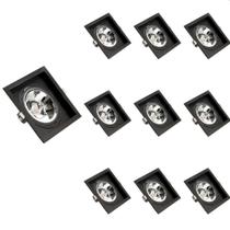 10 Spot De Embutir Recuado Save Energy Ar111 Gu10 Bivolt Preto 10 Spot De Embutir Recuado Save Energy Ar111 Gu10 Bivolt Preto