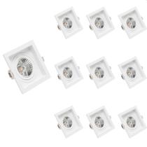 10 Spot De Embutir Recuado Save Energy Ar70 Gu10 Bivolt Branco