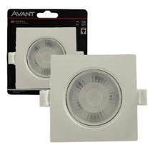 10 Spot Dicroica Led Quadrado 5w Cob Smd 6500k Branco Frio