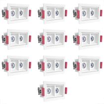 10 Spot Duplo Mini Embutido Led Downlight Recuado Bet57 10 Spot Duplo Mini Embutido Led Downlight Recuado Bet57