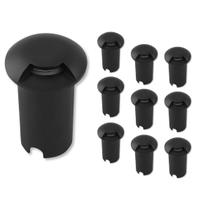 10 Spot Embutido De Chão Balizador Preto 1 Facho Led 1w 3000k Jardim Iluminação