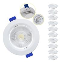 10 spot embutir led redondo branco frio 6w branco blumenau