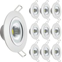 10 Spot Led Embutir direcionável 7w Redondo 3000k - Avant