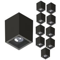 10 Spot Sobrepor Save Energy Boxit Par30 E27 Preto 110/220v 10 Spot Sobrepor Save Energy Boxit Par30 E27 Preto 110/220v