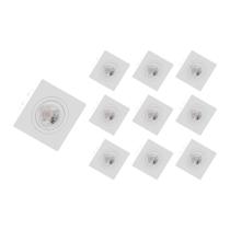 10 Spots de Embutir Plano Save Energy Mr11 Gu10 Bivolt Branco 10 Spots de Embutir Plano Save Energy Mr11 Gu10 Bivolt Branco
