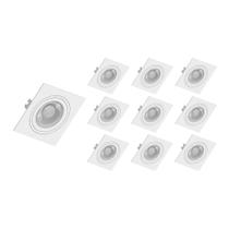 10 Spots de Embutir Plano Save Energy Par 20 E27 Bivolt Branco 10 Spots de Embutir Plano Save Energy Par 20 E27 Bivolt Branco