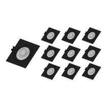 10 Spots de Embutir Plano Save Energy Par 20 E27 Bivolt Preto 10 Spots de Embutir Plano Save Energy Par 20 E27 Bivolt Preto