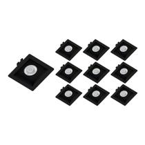 10 Spots de Embutir Recuado Save Energy Mr16 Gu10 Bivolt Preto 10 Spots de Embutir Recuado Save Energy Mr16 Gu10 Bivolt Preto