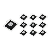 10 Spots de Embutir Recuado Save Energy Par 20 E27 Bivolt Branco/Preto 10 Spots de Embutir Recuado Save Energy Par 20 E27 Bivolt Branco/Preto