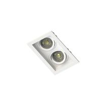 10 Spots de Embutir Recuado Save Energy para 2 Lâmpadas Mr16 Gu10 Bivolt Branco 10 Spots de Embutir Recuado Save Energy para 2 Lâmpadas Mr16 Gu10 Bivolt Branco