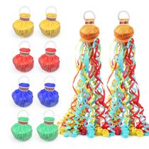 10 Streamers Poppers FameFame Coloridos - Sem Bagunça 10 Streamers Poppers FameFame Coloridos - Sem Bagunça