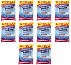 10 Super Tratamento Semanal Genco Para Piscina Oxigenco 400g 10 Super Tratamento Semanal Genco Para Piscina Oxigenco 400g