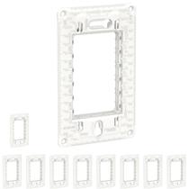 10 Suporte 4x2 P/ Placa - Schneider Orion Até 3 Módulos - Branco 10 Suporte 4x2 P/ Placa - Schneider Orion Até 3 Módulos - Branco