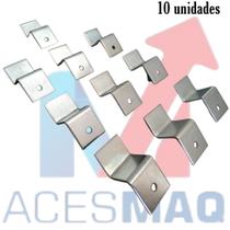 10 Suporte Cadeirinha Grapa Zincada 20 X 20 mm. Peças Toldo Cabana Fixo 10 Suporte Cadeirinha Grapa Zincada 20 X 20 mm. Peças Toldo Cabana Fixo