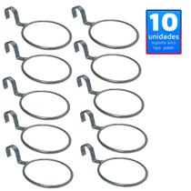 10 Suporte Encaixe Pallet, Treliça Arco Anel 10cm - Sem vaso