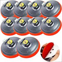 10 Suporte Para Lixa tiras autocolantes Boina 125mm 5'' Disco Prato Borracha Furadeira Lixadeira Esmerilhadeira