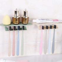 10 Suportes Adesivo Porta Escovas de Dentes Parede Banheiro