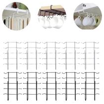 10 Suportes de Cozinha Porta Talheres Canecas Com 10 Ganchos