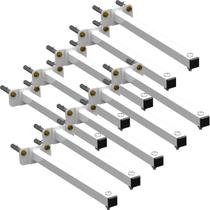 10 SUPORTES REFLETOR BASE RETA BRAÇO 50 cm 10 Cjts 10 SUPORTES REFLETOR BASE RETA BRAÇO 50 cm 10 Cjts