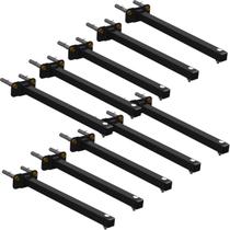 10 SUPORTES REFLETOR BASE RETA BRAÇO 80 cm 10 Cjts