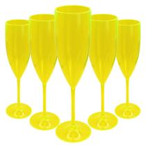 10 Taças de Champanhe Acrílico Cristal 160ml Festas Eventos Casamento Comemoração