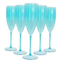10 Taças de Champanhe Acrílico Cristal 160ml Festas Eventos Casamento Comemoração