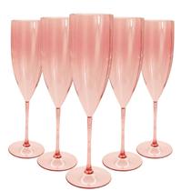 10 Taças de Champanhe Acrílico Cristal 160ml Festas Eventos Casamento Comemoração