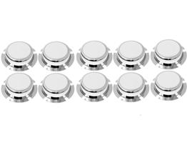 10 Tampa Cubo Cromada Roda Carreta 5 Furos Rolamento Cubo Grande 10 Tampa Cubo Cromada Roda Carreta 5 Furos Rolamento Cubo Grande