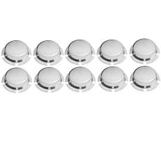 10 Tampa Cubo Cromada Roda Carreta 6 Furos Rolamento Cubo Grande 10 Tampa Cubo Cromada Roda Carreta 6 Furos Rolamento Cubo Grande