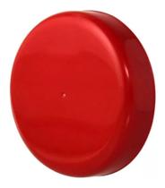 10 Tampa Plástica P/vidro Pote Palmito 3 Lt 110mm Vermelha